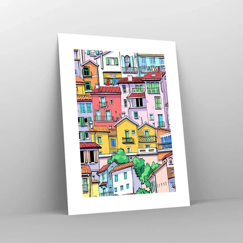 Póster - Ciudad alegre - 30x40 cm