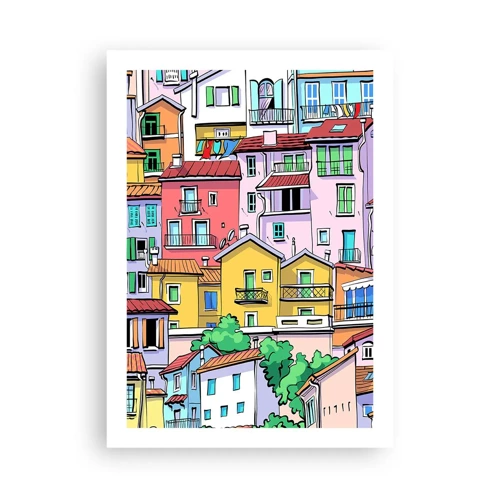 Póster - Ciudad alegre - 50x70 cm