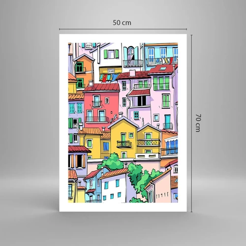 Póster - Ciudad alegre - 50x70 cm