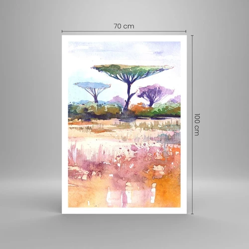 Póster - Colores de la sabana - 70x100 cm