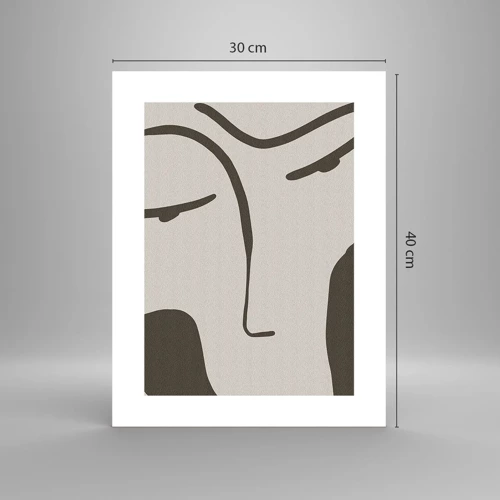 Póster - Como salido de un cuadro de Modigliani - 30x40 cm