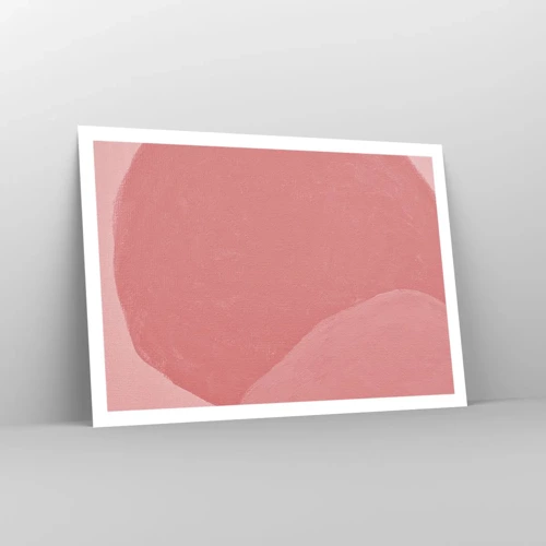 Póster - Composición orgánica en rosa - 100x70 cm