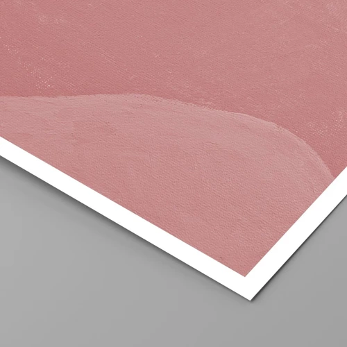 Póster - Composición orgánica en rosa - 30x30 cm