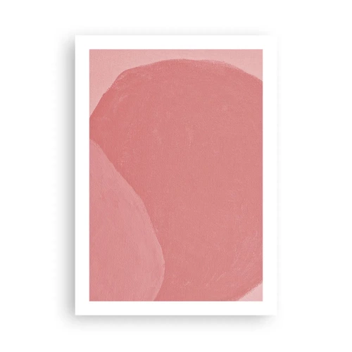 Póster - Composición orgánica en rosa - 50x70 cm