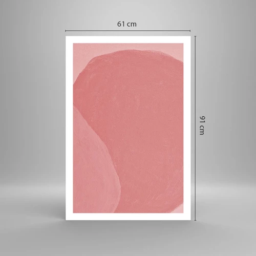 Póster - Composición orgánica en rosa - 61x91 cm