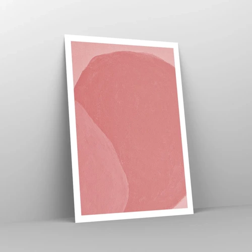 Póster - Composición orgánica en rosa - 70x100 cm