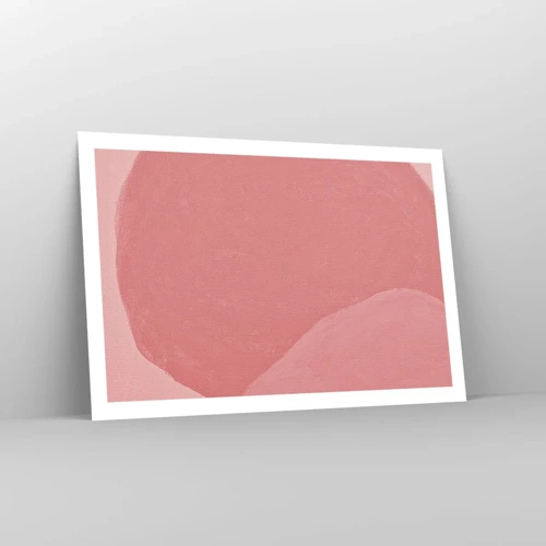 Póster - Composición orgánica en rosa - 91x61 cm