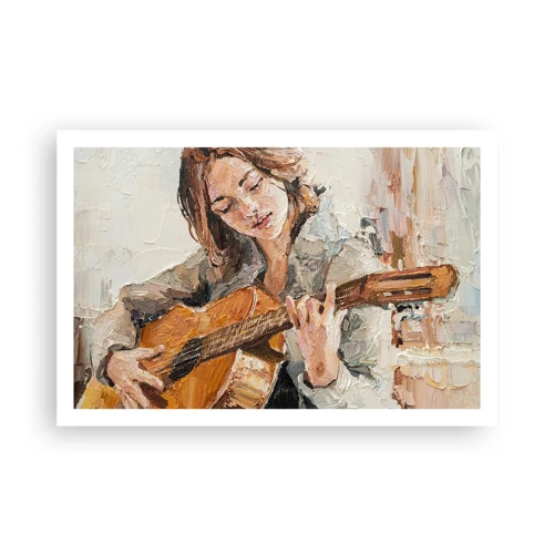 Póster - Concierto de guitarra y corazón joven - 91x61 cm