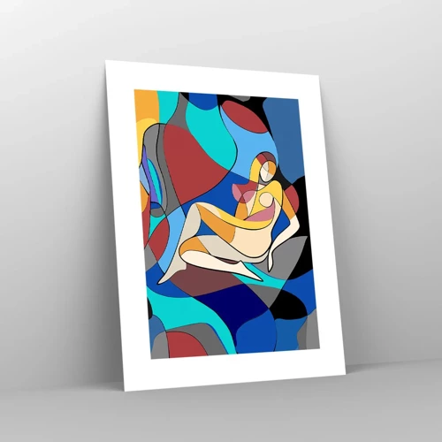 Póster - Desnudo cubista - 30x40 cm