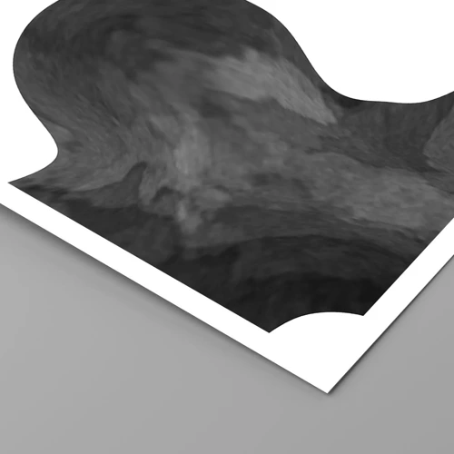 Póster - El blanco fluye sobre el negro - 30x40 cm