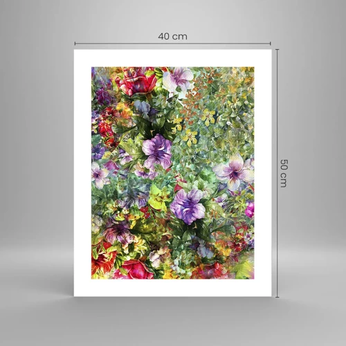 Póster - En flores a la perdición - 40x50 cm