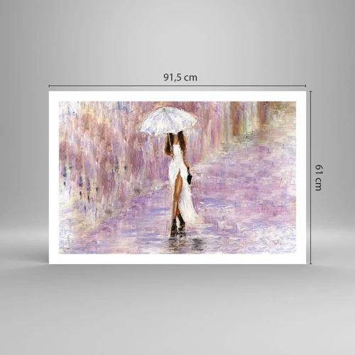 Póster - En la lluvia de lilas - 91x61 cm