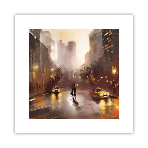 Póster - En las luces de Nueva York - 30x30 cm