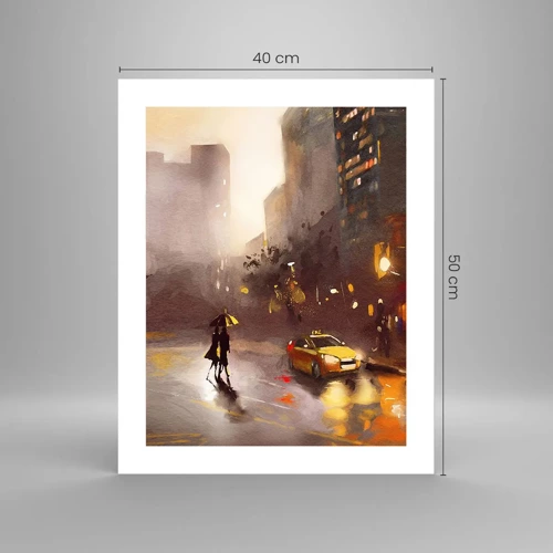 Póster - En las luces de Nueva York - 40x50 cm