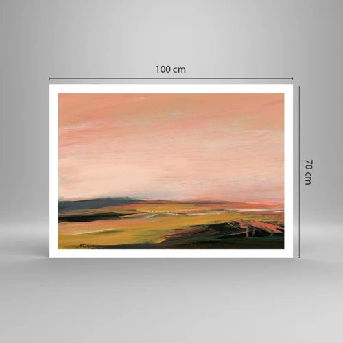 Póster - En tono rosa - 100x70 cm