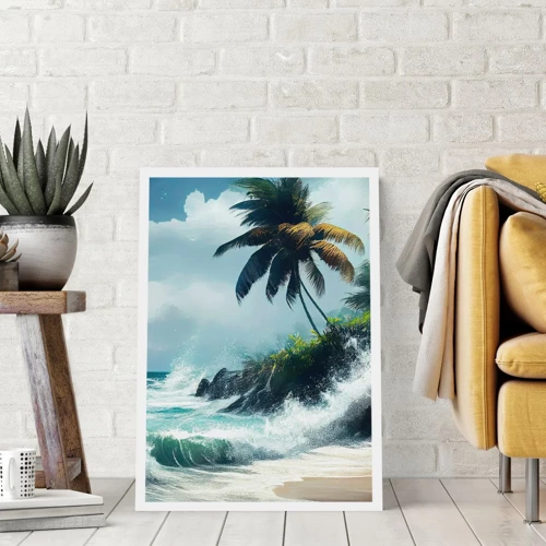 Póster - En una costa tropical - 61x91 cm