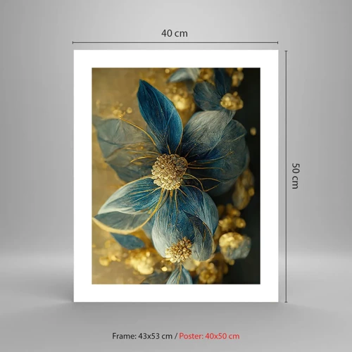 Póster - Flor de oro - 40x50 cm