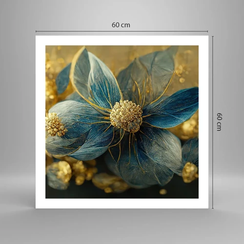 Póster - Flor de oro - 60x60 cm