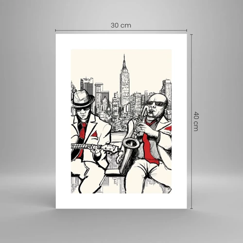 Póster - Improvisación en Nueva York - 30x40 cm