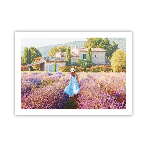 Póster - La chica de la lavanda - 70x50 cm