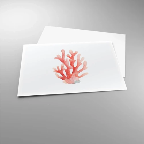 Póster - La hermosura del color coral - 100x70 cm