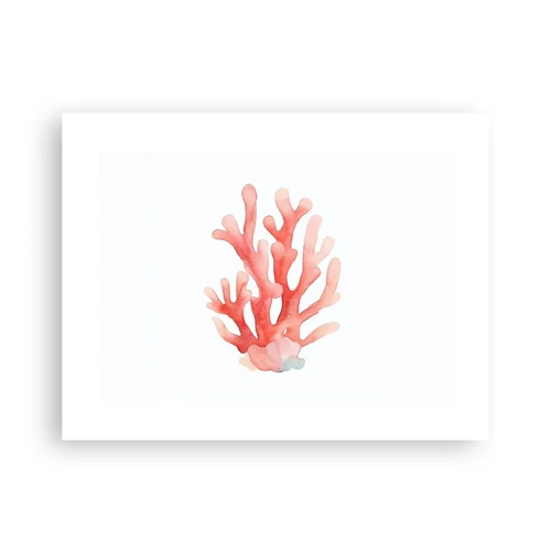 Póster - La hermosura del color coral - 40x30 cm