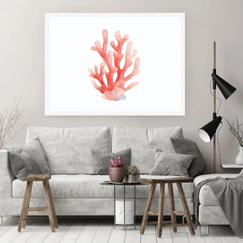 Póster - La hermosura del color coral - 50x40 cm