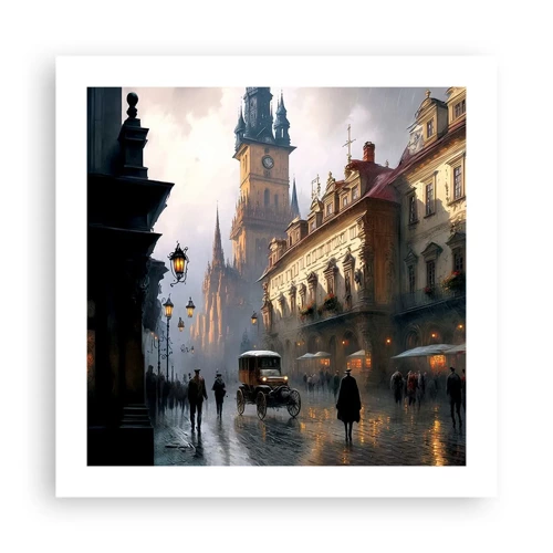 Póster - La magia de una noche de Praga - 50x50 cm