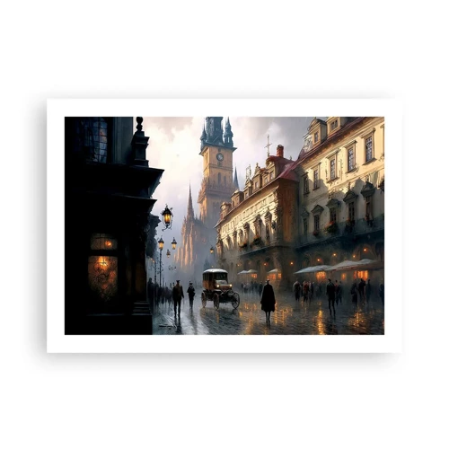 Póster - La magia de una noche de Praga - 70x50 cm