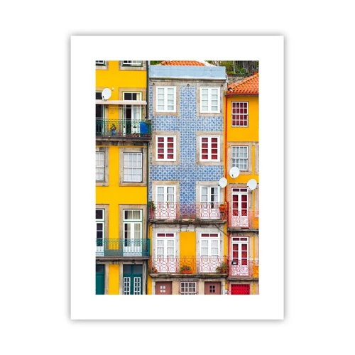 Póster - Los colores de la ciudad vieja - 30x40 cm
