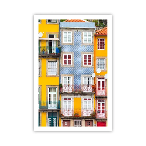 Póster - Los colores de la ciudad vieja - 61x91 cm