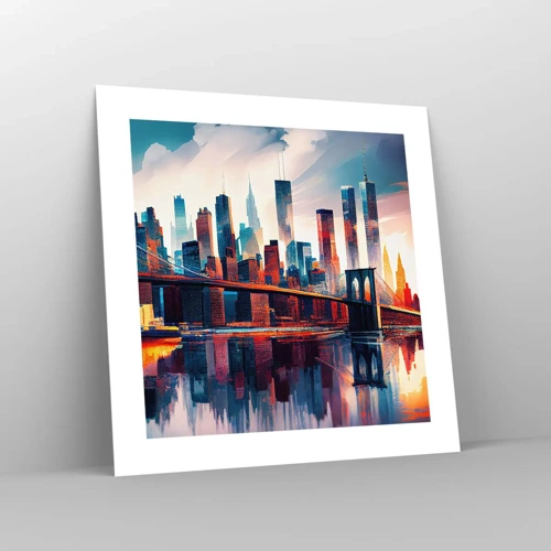 Póster - Nueva York siempre luce - 40x40 cm