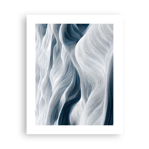 Póster - Olas blancas y azules - 40x50 cm