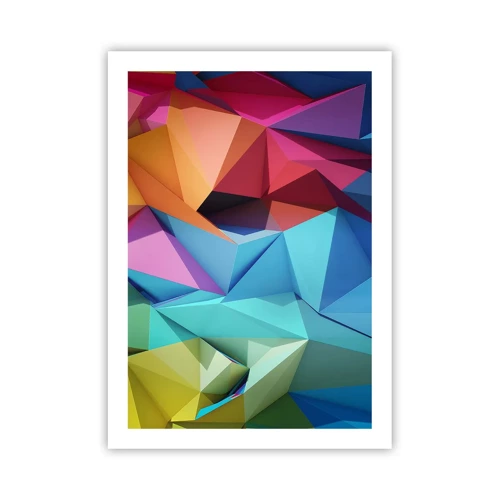 Póster - Origami arco iris - 50x70 cm