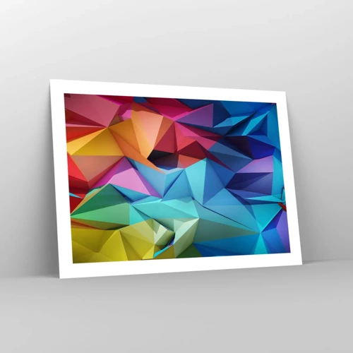 Póster - Origami arco iris - 70x50 cm