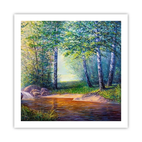 Póster - Paisaje idílico - 60x60 cm