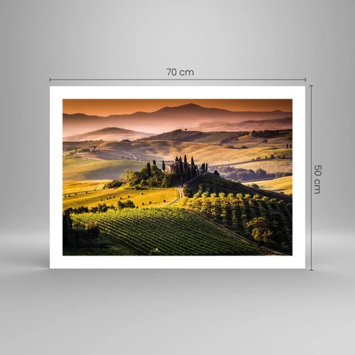 Póster - Paisaje toscano - 70x50 cm