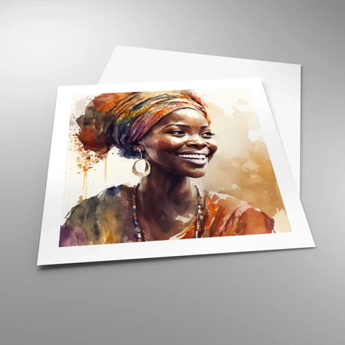 Póster - Reina africana - 50x50 cm