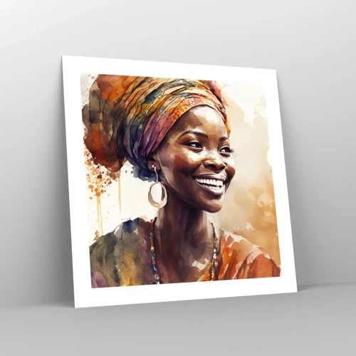 Póster - Reina africana - 50x50 cm