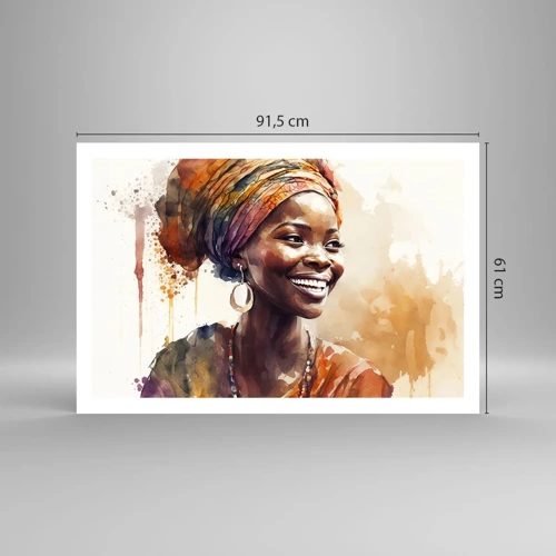 Póster - Reina africana - 91x61 cm