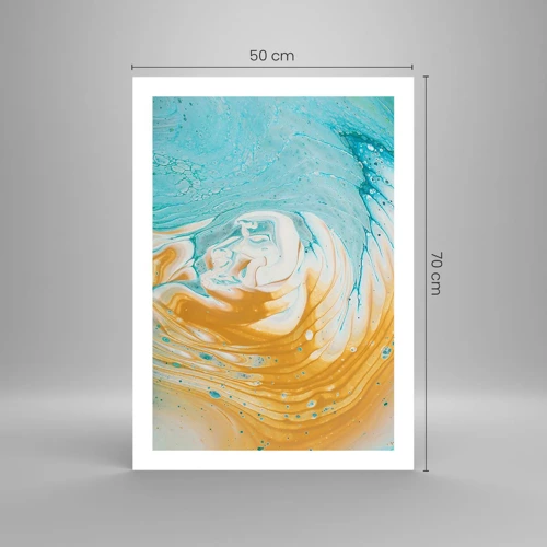 Póster - Remolino pastel - 50x70 cm