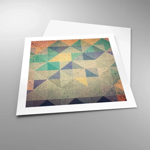 Póster - República de los triángulos - 50x50 cm