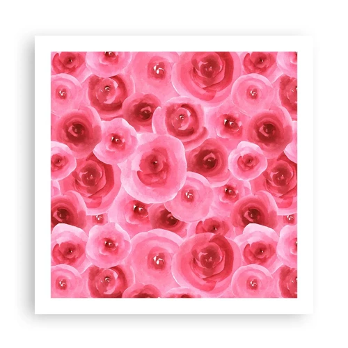 Póster - Rosas abajo y arriba - 60x60 cm