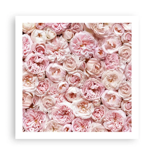 Póster - Salpicado de rosas - 60x60 cm
