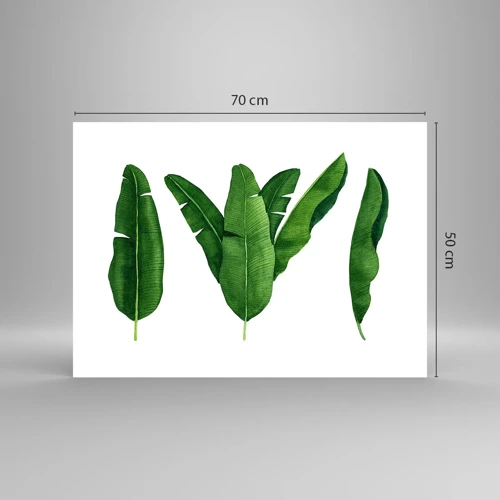 Póster - Simetría verde - 70x50 cm