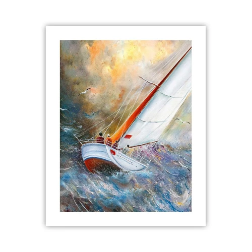 Póster - Surcando las olas - 40x50 cm