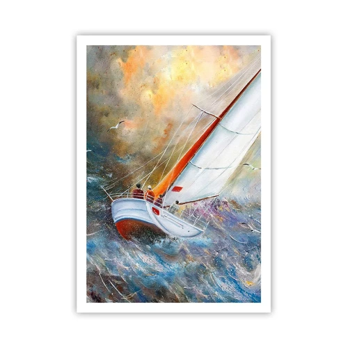 Póster - Surcando las olas - 70x100 cm