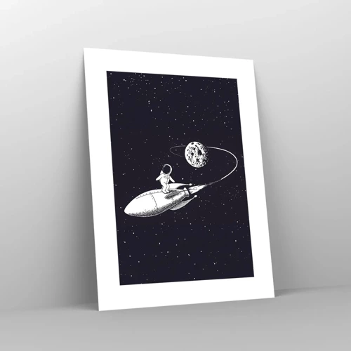 Póster - Surfista espacial - 30x40 cm