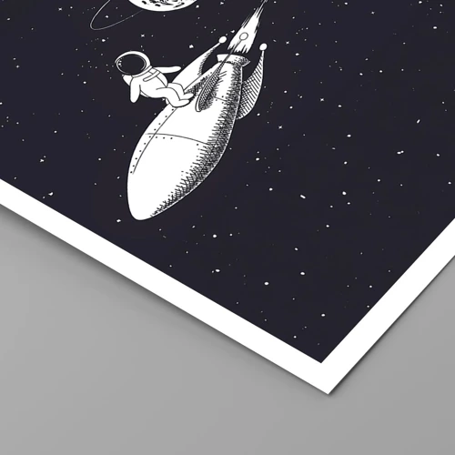 Póster - Surfista espacial - 30x40 cm