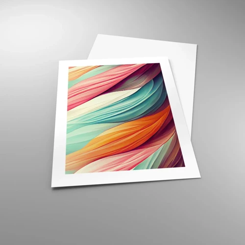 Póster - Tejido arco iris - 40x50 cm